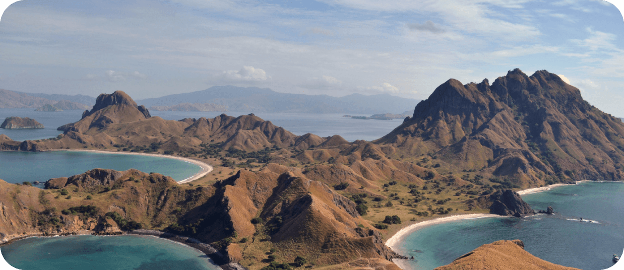 Indonesia island aerial view